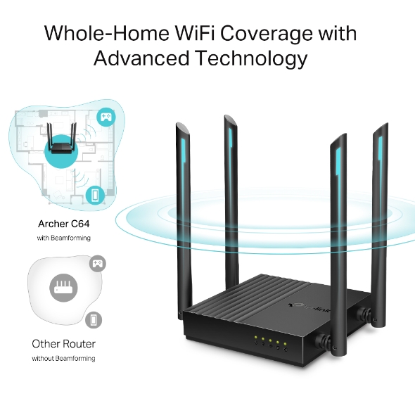 Thiết bị WiFi TP-Link Archer C64 AC1200_6 Thiết bị WiFi TP-Link Archer C64 AC1200