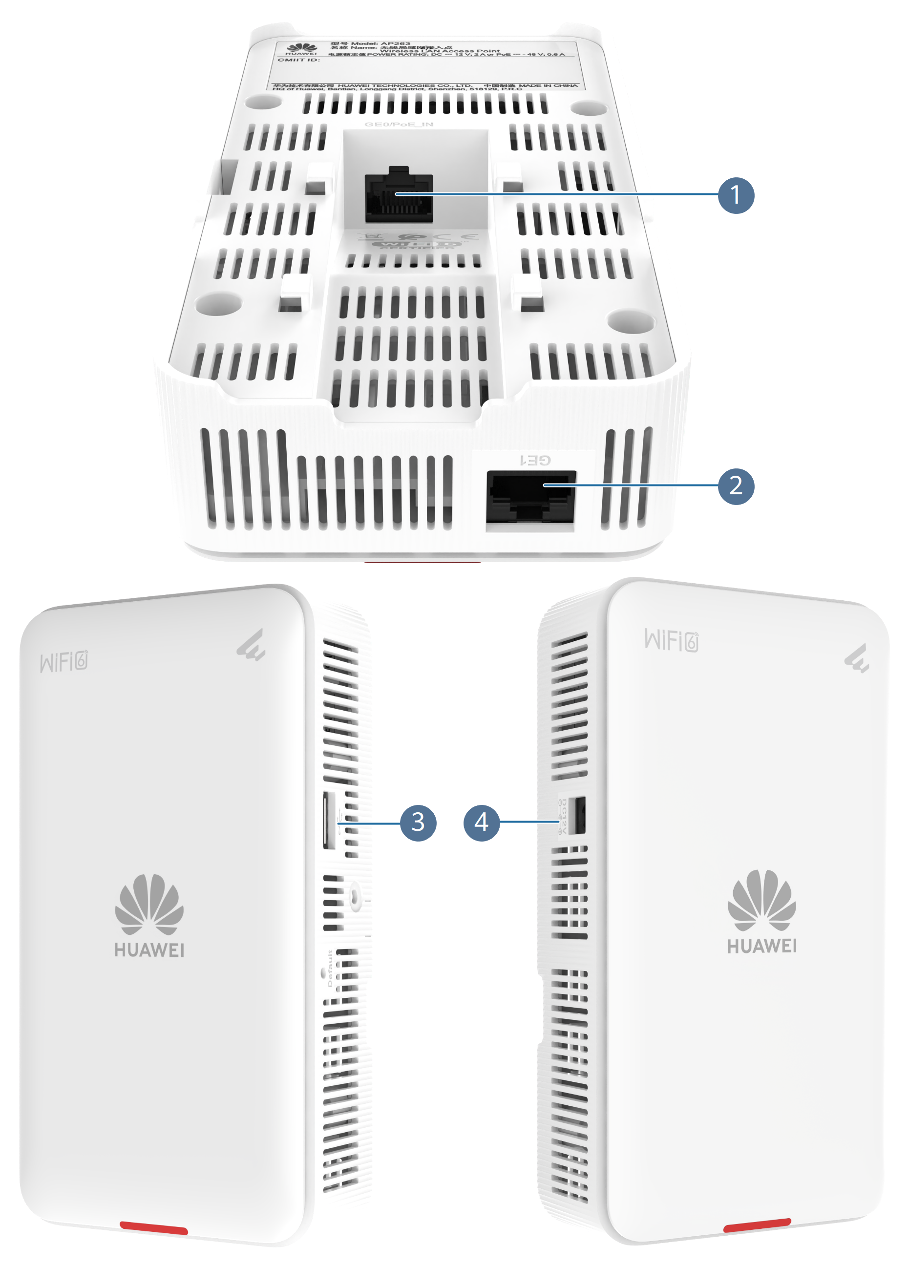 Thiết bị WiFi 6 Huawei AP263_2 Thiết bị WiFi 6 Huawei AP263