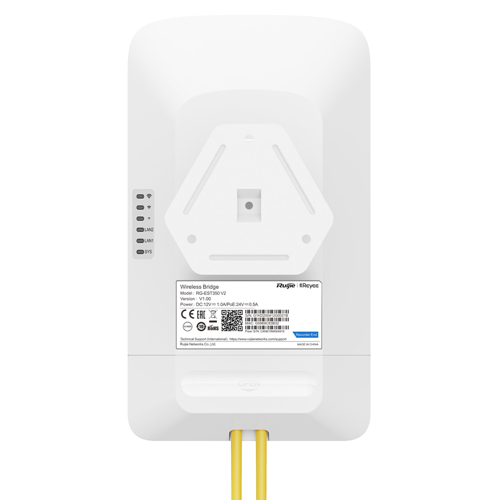 Wifi Point to Point Ruijie RG-EST350 V2 Bộ Wifi PTP-PTMP RUIJIE RG-EST350 V2