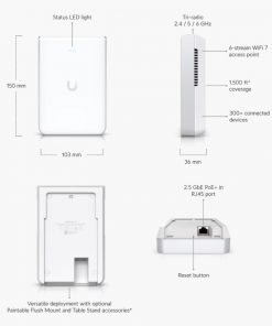 Thiết bị WiFi UniFi U7-Pro Wall