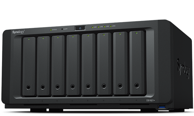 Thiết bị NAS Synology 8-bay DS1821+ Thiết bị NAS Synology 8-bay DS1821+