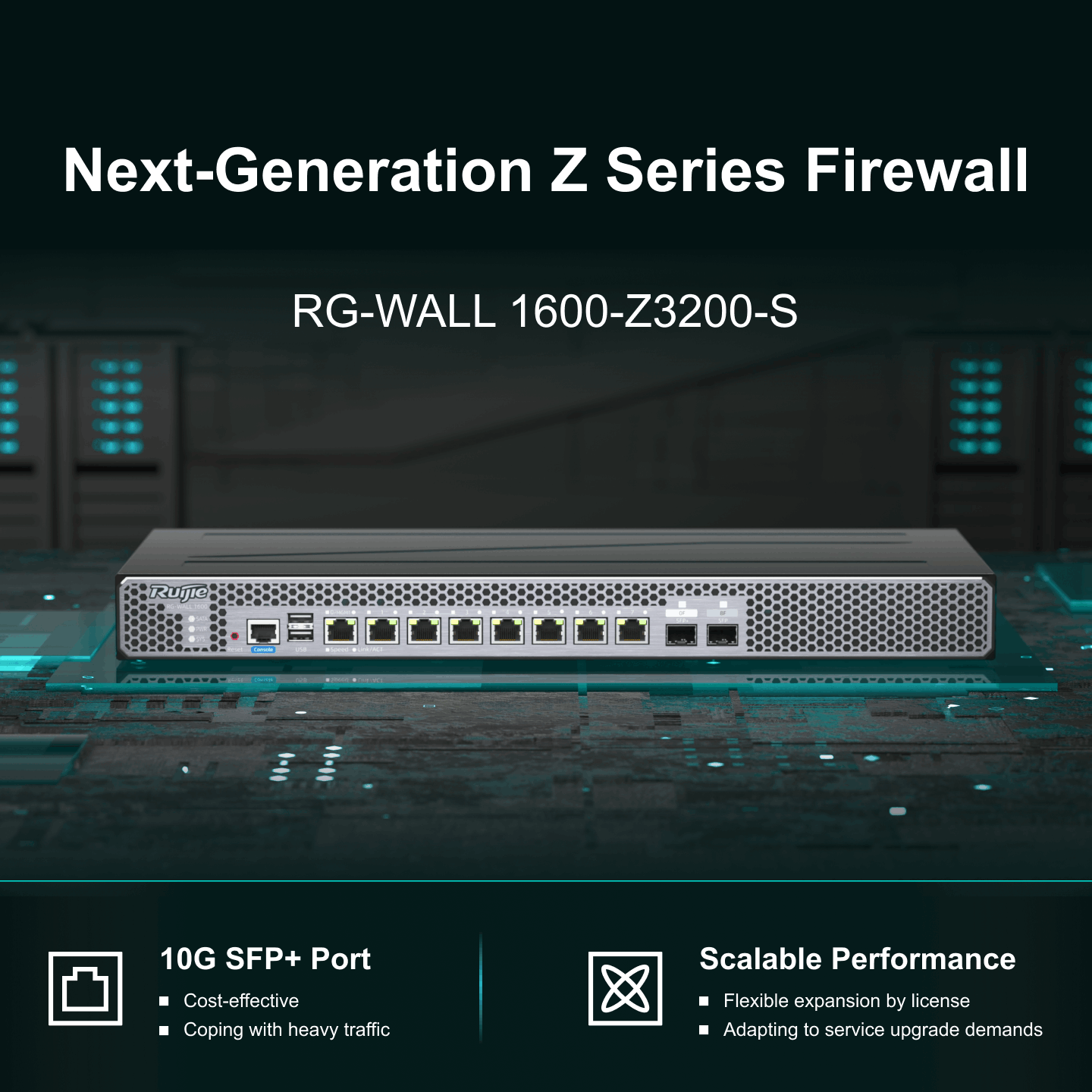 Tường lửa NGFW Ruijie RG-WALL 1600-Z3200-S_3 Tường lửa NGFW Ruijie RG-WALL 1600-Z3200-S