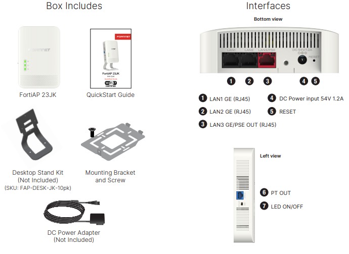 Thiết bị WiFi 7 Fortinet FAP-23JK_2 Thiết bị WiFi 7 Fortinet FAP-23JK
